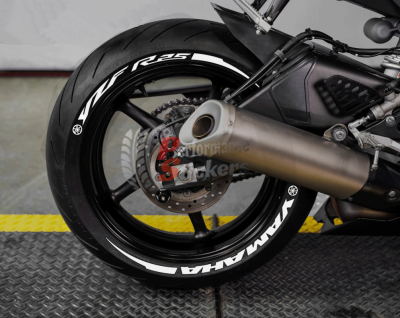 Yamaha YZF R25 + Stripes + Logo, Set For 2 Tires Both Sides Left And Right (1967)