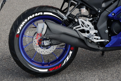 Yamaha YZF R6 + Stripes + Logo red, Set For 2 Tires Both Sides Left And Right (1958)