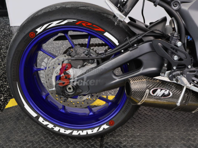 Yamaha YZF R7 + Stripes + Logo red, Set For 2 Tires Both Sides Left And Right (1963)